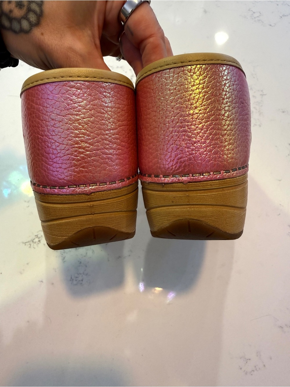 Dansko Professional XP 2.0 clogs iridescent pink leather 39 8.5 - Picture 7 of 10